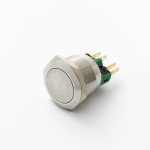 ELEWIND 22mm stainless steel Pin terminal Momentary or Latching 1NO1NC push button(PM221F-11/S , PM221F-11Z/S)