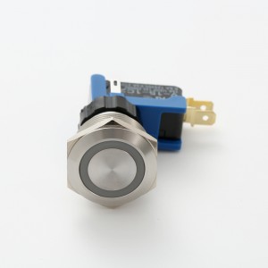 ELEWIND 15A LARGE current/Big current Stainless steel MetalRing light push button switch (19mm,22mm,25mm, UL approval )