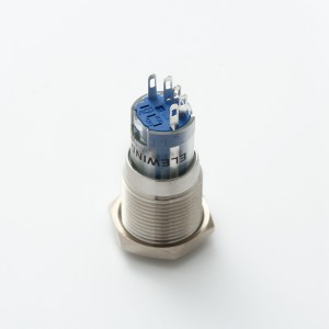 16mm ring illuminated metal Stainless steel push button with power symbol(PM162F-11ET/B/12V/S , PM162F-ZET/B/12V/S)
