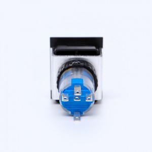 ELEWIND 22mm Plastic 5 PIN terminal Rectangular illuminated key lock switch (PB223WJ-11Y/21A/G/12V ，PB223PJ-11Y/21A/G/12V)