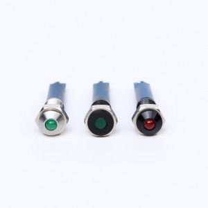 6mm metal Black brass or Stainless steel or nickel plated brass waterproof IP67 LED Indicator Light (PM06F-D/G/12V/A)