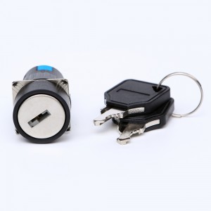ELEWIND 16mm Plastic Round key lock switch The key cann’t removed in ON position ( PB161Y-11Y/2A )