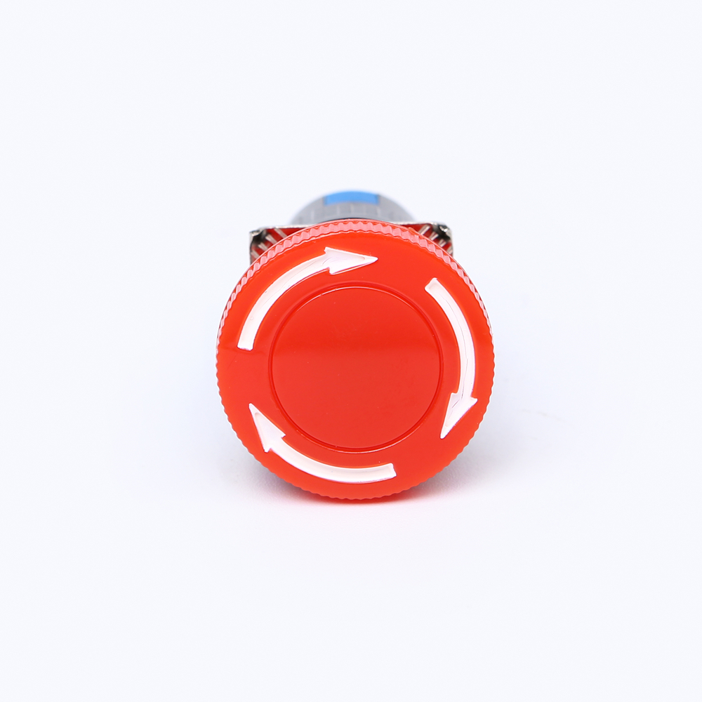 China High Quality Push Button Led Light Supplier –  ELEWIND 16mm Plastic PIN terminal Round (1NO1NC) emergency stop button ( PB161Y-11TS/R ) – ELEWIND