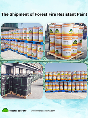 Congratulations on the shipment of FOREST PAINT 30 tons of fire retardant coating！