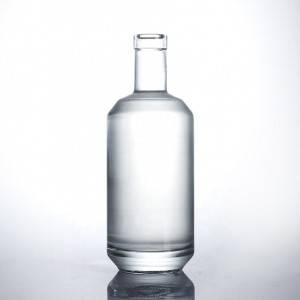 Īpaši balta krama 750 ml alkohola pudeles degvīna spirta stikla pudele