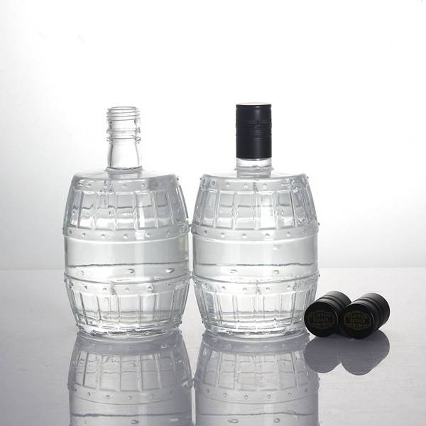 1.16 customized round 750ml glass bottle