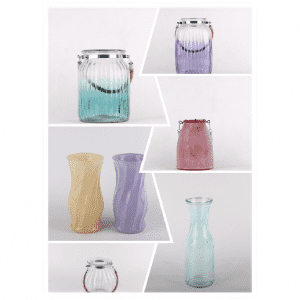Glass vase glass jar