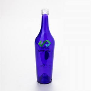 Frosted glass white bottle