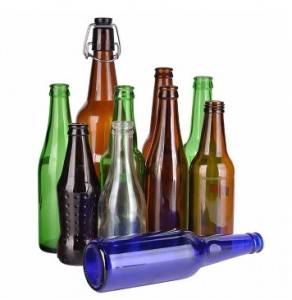 Venta al por mayor la botella de cerveza de cristal transparente más popular de la bebida 250ml 330ml