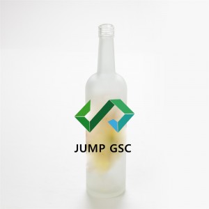 500ml 700ml 750ml custom frosting rum whiskey  liquor glass bottle