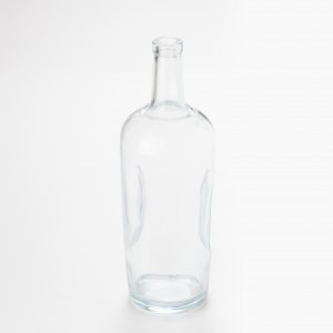 Sklenená fľaša na hnedý likér