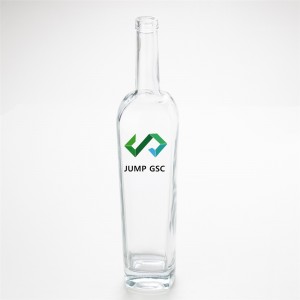 Klara vodka ĝino viskio-spiritaj vitraj boteloj