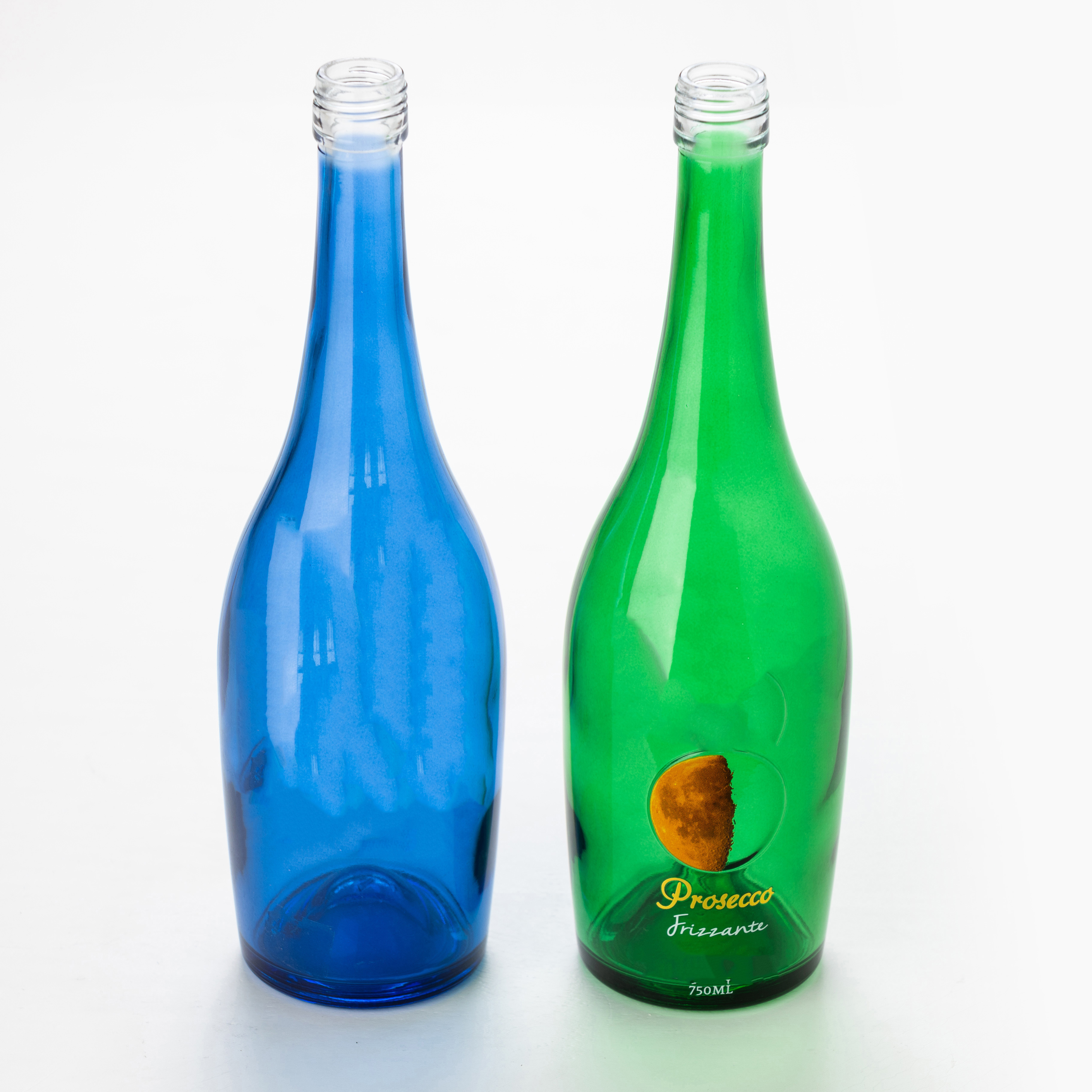 China Wholesale Round Glass Bottle For Liquor Whisky Gin Vodka Brandy Spirit Tequila Factory - Color bottle liqour glass bottle  – JUMP