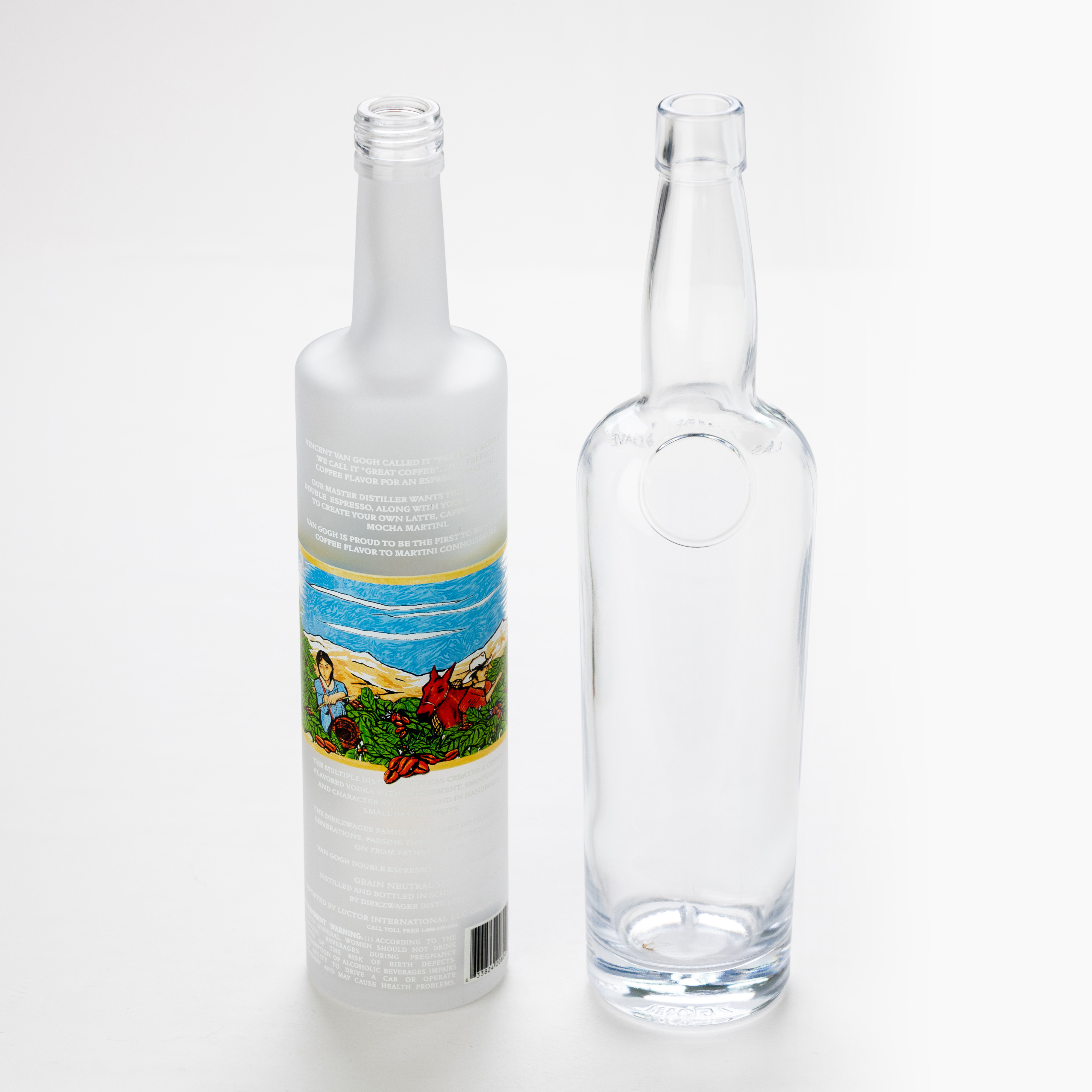 Printing as customer's logo glass bottle 
