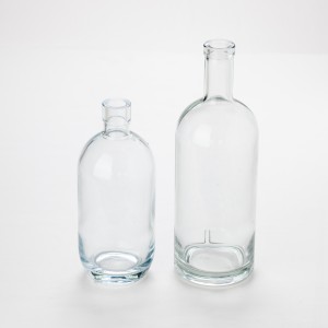 Sebarang bentuk botol kaca untuk Liqour