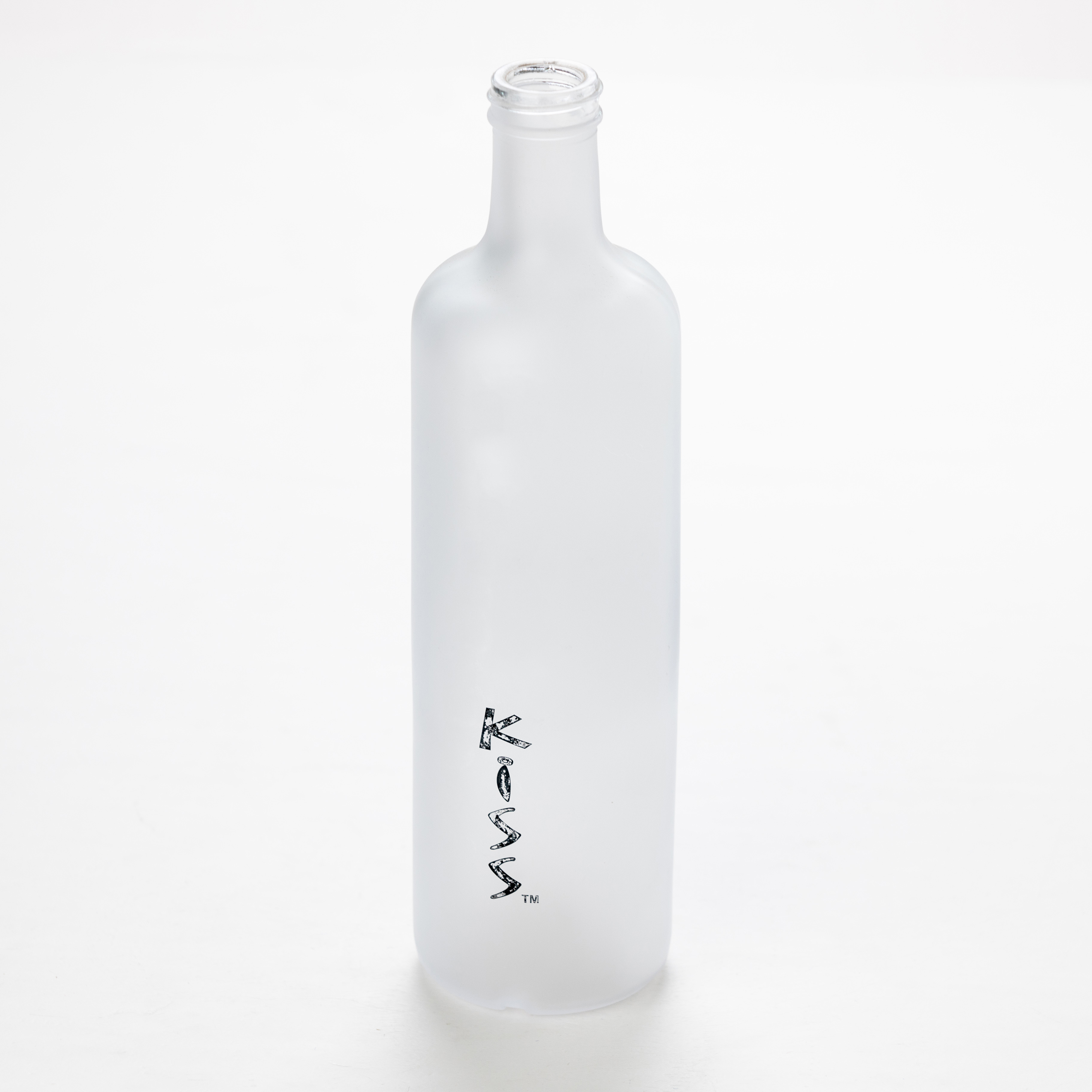 Frosted bottle with logo