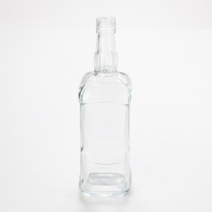 Super fľaša na liehovinu s vodkou z rumového likéru z kremičitého skla