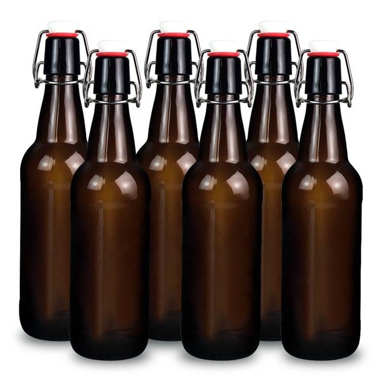 Factory Cheap Hot Ordinary Shape Brown Beer Bottle - Airtight Stainless steel swing top beer bottle glass bottle – JUMP