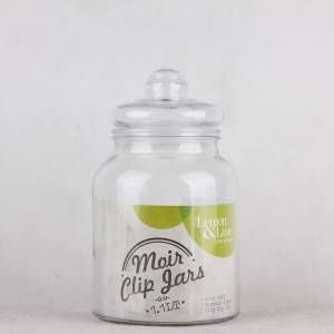Glass jar storage for food