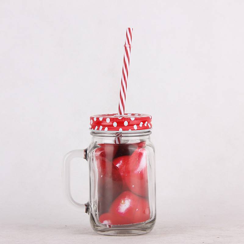 Chinese Professional Beverage Jar -  Juice glass bottle with straw  – JUMP