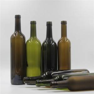 Wine bottle made by glass