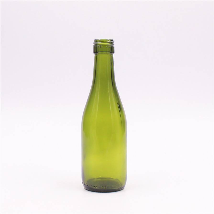 Green color glass bottle price 2