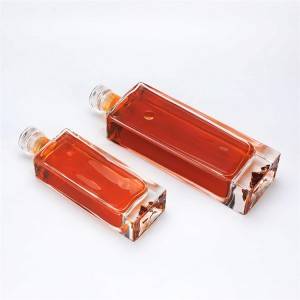 Fabricación de fábrica de varias botellas de vidro cadradas de alta calidade