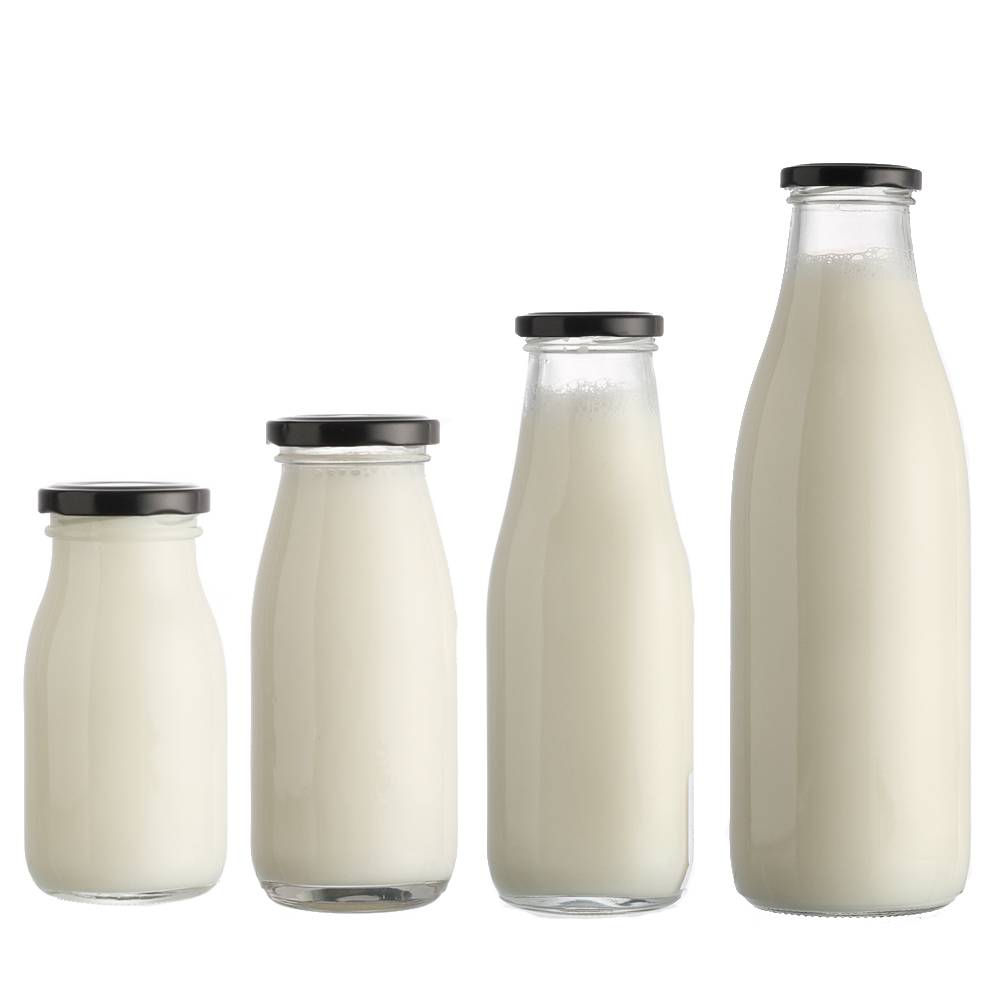 China Wholesale Stocked Clear Empty Beverage Beer Glass Bottle Manufacturers - Top sale glass milk bottles  – JUMP