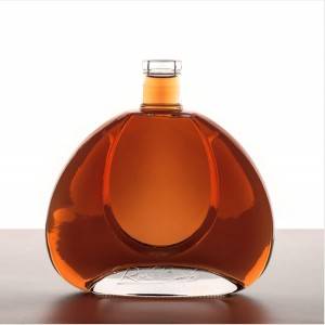 persunalizazione di personalità liquore intagliatu chjaru Bottiglia di vetru di brandy XO
