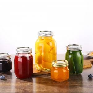 شیشه ای Food Mason Jar ظرف شیشه ای ذخیره سازی