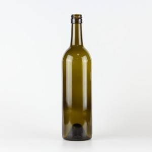 Стъклена бутилка за вино с винтова капачка