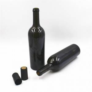 ขวดไวน์แก้วจีนที่มีชื่อเสียงสูง750ml ขวดบอร์โดซ์