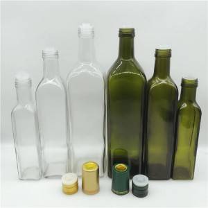 Bottiglia di vetru d'oliu d'oliu di fabbrica di Cina