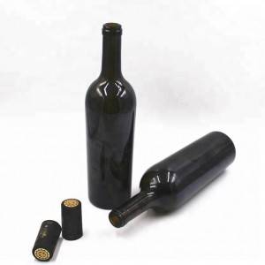 Produttore OEM / ODM Cina Bottiglia di vetro da vino bordolese verde scuro da 750 ml