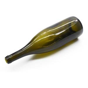 Burgundy glass red wine bottle