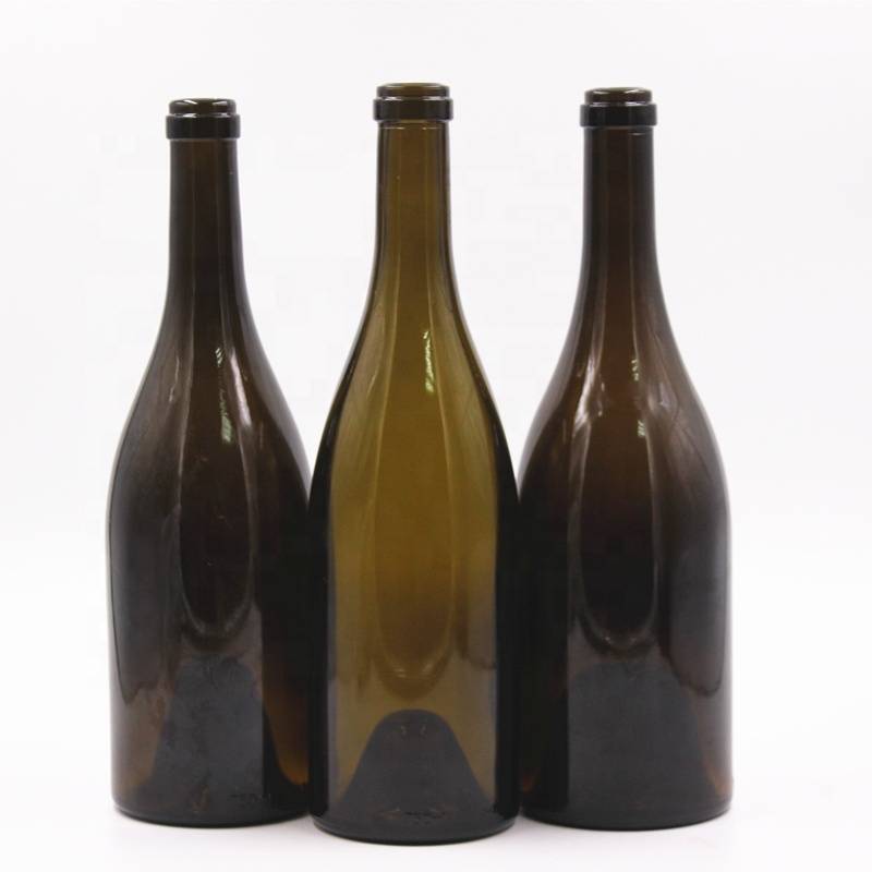 China Wholesale Colored Glass Wine Bottle Suppliers - Heavy dark green wax seal cork top wine burgundy glass bottle – JUMP