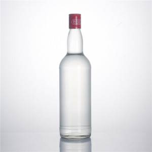 בקבוק זכוכית וודקה מפעל טקילה עם מכסה בורג