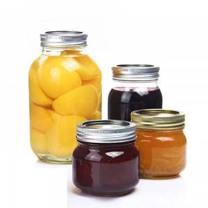 Glass storage for honey jam sauce