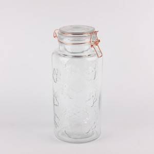 China Wholesale Custom Design Glass Bottle Pricelist - Kitchen glass clip top lid storage jars – JUMP