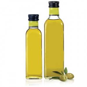 Élelmiszer-minőségű négyzet alakú sötétzöld Marasca üveg olívaolajos üveg