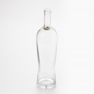 Garrafa de vidro de licor com logotipo