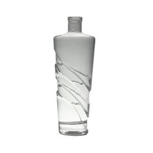زجاجات الجن ويسكي تيكيلا براندي زجاجة زجاجية شفافة اللون