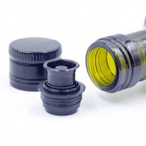 Olive oil bottle caps with sealed inner stopper aluminum bottle cap with pourer
