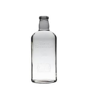 Botellas de licor de pedernal extra branco de 750 ml Botella de vidro de vodka
