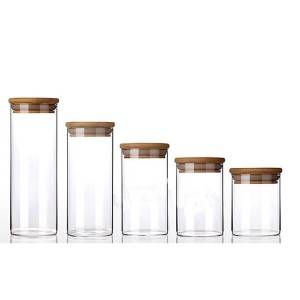 High borosilicate glass jar