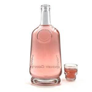 Vodka tequila ˴ uísque ˴ conhaque ˴ gin ˴ garrafas de vidro de vinho de rum