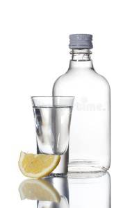 Logo Vodka Wiski Tequila Gin Botol Kaca Bening
