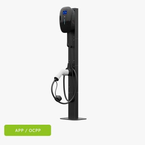 Cina Hot Sale Fast EV Ngecas Stasion 32A 22kw Evse Wall Mounted Electric Vehicle Charger Home Use