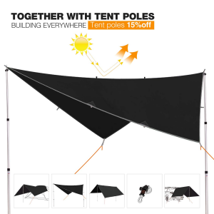 FT001 Waterproof Sunshade Rain Fly Tent Shelter
