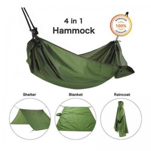 Hammock With Wooden Stand Factories –  HM018 4 in 1 Portable nylon outdoors Hammock – KAISI
